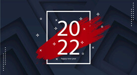 一抹红新年海报