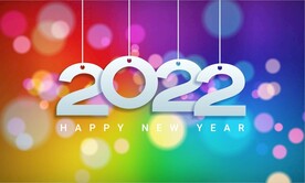 五彩缤纷新年海报