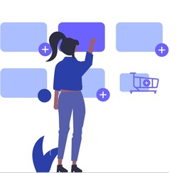 扁平化矢量人物插画