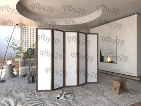 新中式实木屏风 折屏图片