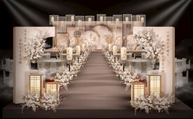 香槟色新中式仪式区