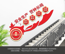 安全生产楼梯文化墙