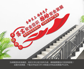 安全生产楼梯文化墙