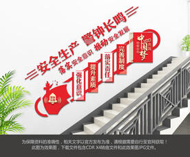 安全生产楼梯文化墙