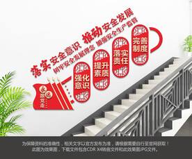 安全生产楼梯文化墙