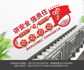 安全生产楼梯文化墙