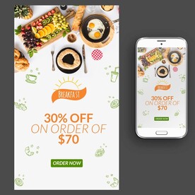 素食简餐沙拉海报