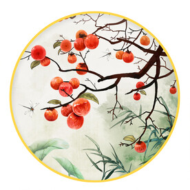 圆形画事事如意