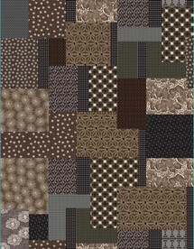 男装 小碎花 分色 矢量