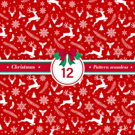 圣诞节背景底纹印花元旦