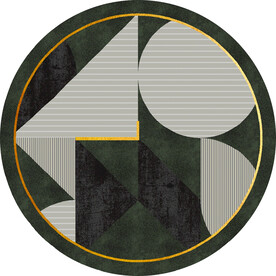 现代几何轻奢地毯图案设计