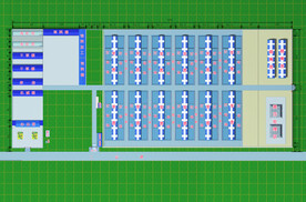 养殖小区彩色平面图