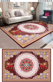 欧式花纹地毯