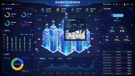 区块链蓝色科技数据海报展板