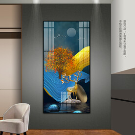 轻奢风玄关装饰画客厅卧室挂画