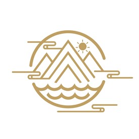 矢量中国风古典山纹祥云花纹水纹