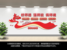 四有好老师文化墙