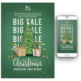 圣诞促销海报