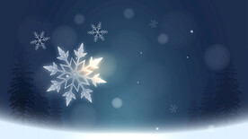 蓝色雪花主题背景