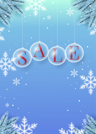 蓝色促销海报底图