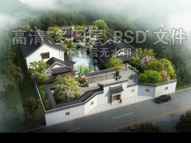 古建绿化航拍鸟瞰