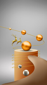 装饰画 抽象画 麋鹿