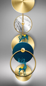 装饰画 抽象画 麋鹿