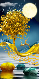 装饰画 抽象画 石头