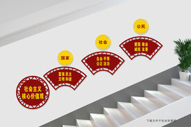 价值观楼梯墙