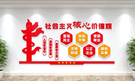 社会主义核心价值观文化墙