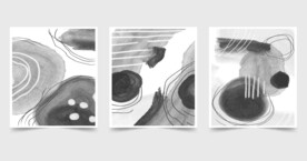 抽象黑白水墨背景