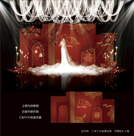 红色婚礼效果图
