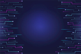 蓝色电子电路科技背景