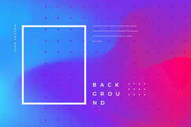 霓虹渐变海报展板