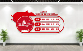 社会主义核心价值观文化墙