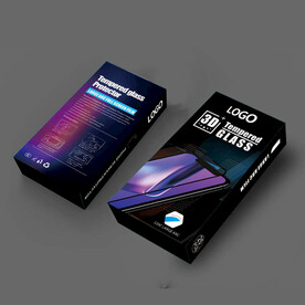 简约钢化膜包装盒彩盒设计