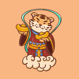 虎年卡通插画