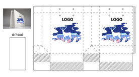包装纸袋平面图