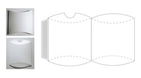 包装纸袋平面图