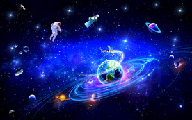 唯美浩瀚宇宙星空吊顶