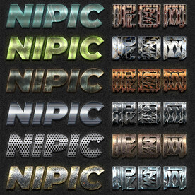 精美金属质感电影网游海报字体