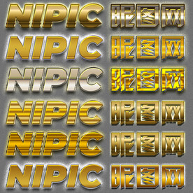 精美金属质感电影网游海报字体