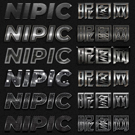 精美金属质感电影网游海报字体