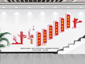 党建楼道文化墙