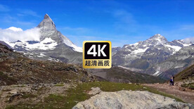 航拍远山峡谷美景