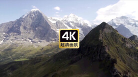 航拍远山峡谷风景