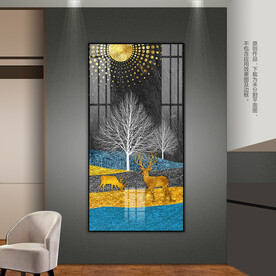 轻奢现代抽象客厅玄关装饰画挂画