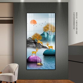 现代简约客厅卧室玄关装饰画挂画