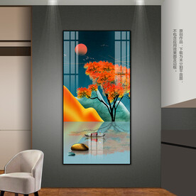 意境山水客厅卧室玄关装饰画挂画