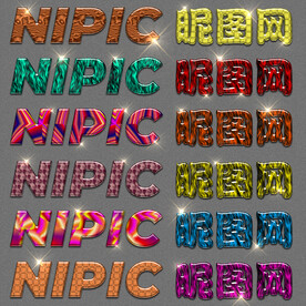 炫彩时尚个性logo样机样式